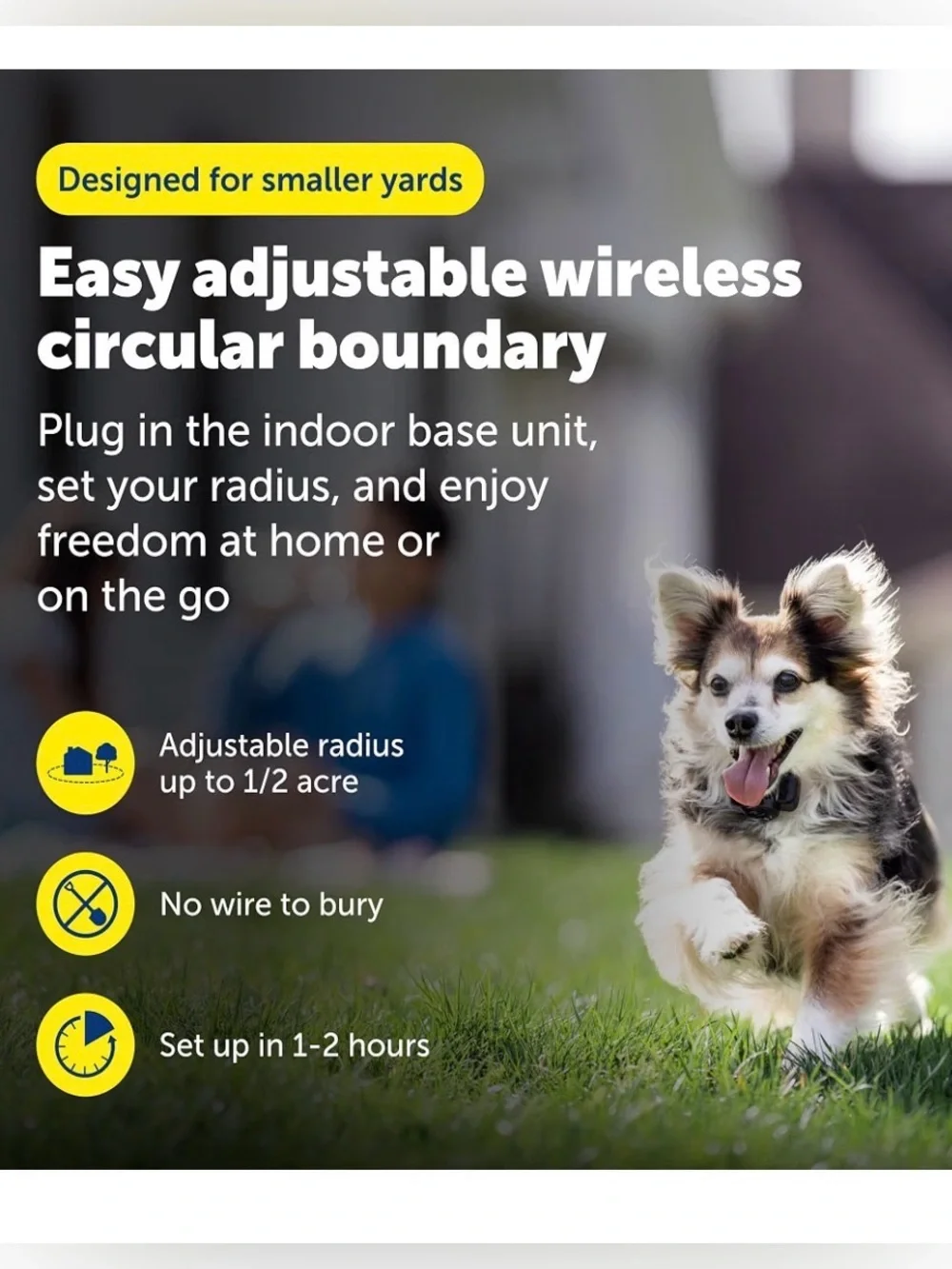 New! PetSafe Wireless Fence System with Red Collar - PetSafe